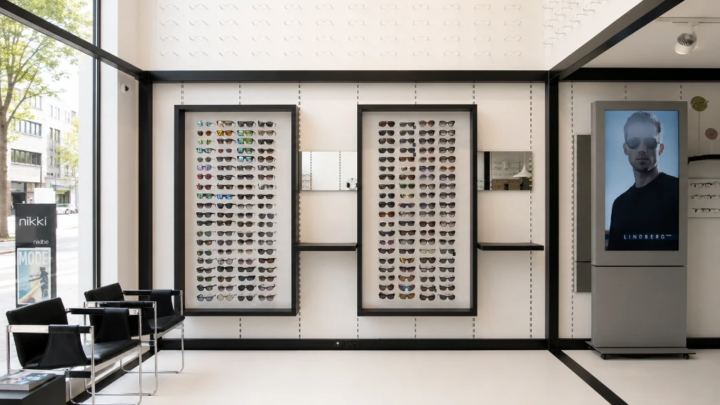 Modulaire brillenpresentatie