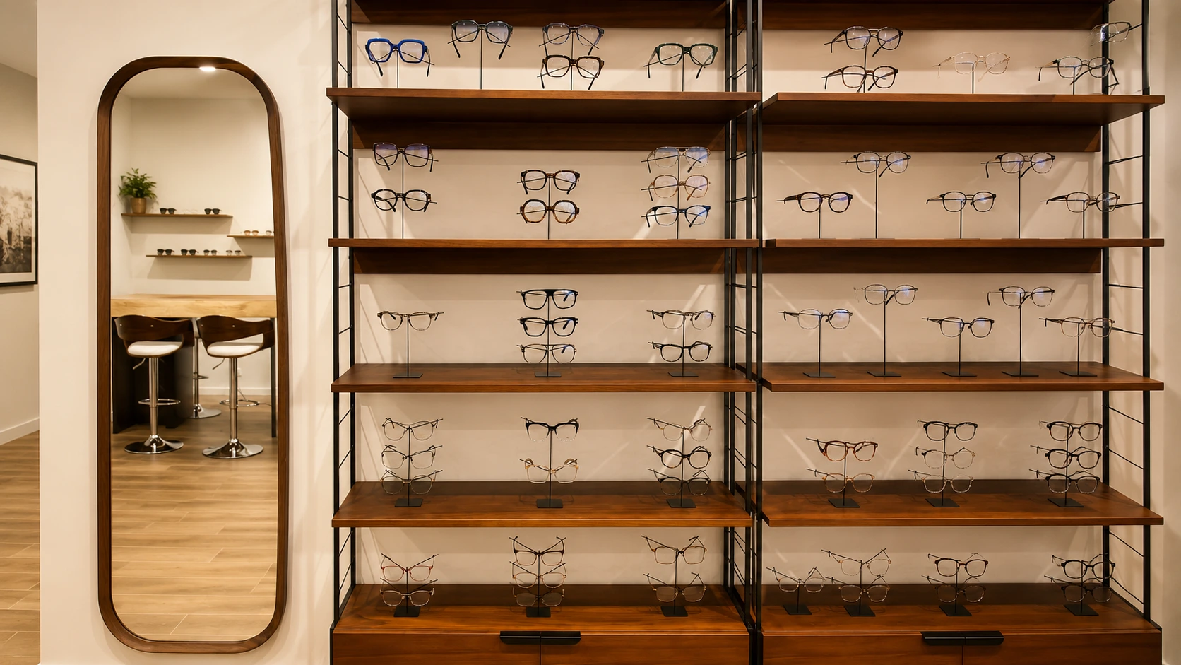 Extension de la présentation de lunettes avec des présentoirs FLYER FL4