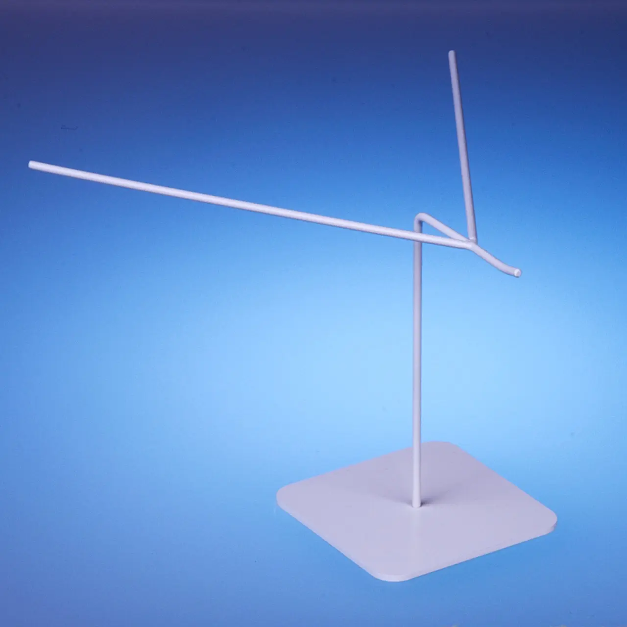 Witte brillendisplay voor één zonnebril hoogte 10cm