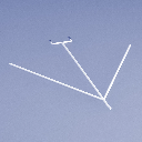 Prick-mounted sunglasses holder in silk finish white