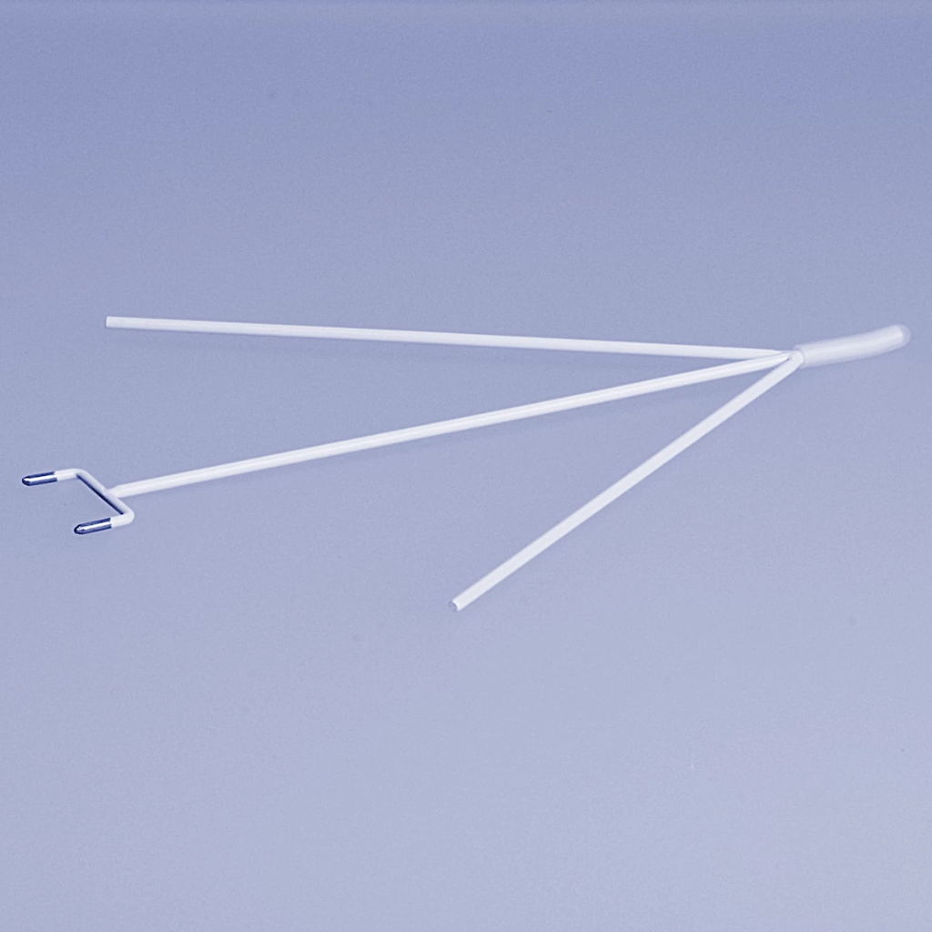 [FL1C-R16      ] Witte Brillenhouder voor wandmontage met silicone beschermende top