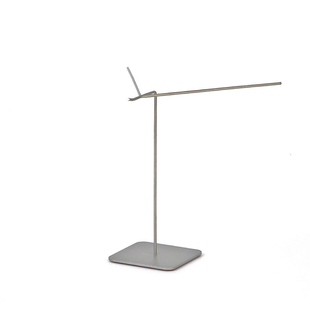 Brildisplay op inox voetje - hoogte 150mm