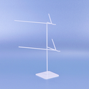 Dubbele Display - Wit - 20cm hoogte voor twee brillen