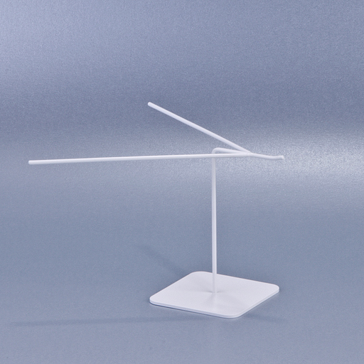 [FL4-10-R16      ] Support à lunettes blanc - hauteur 100mm