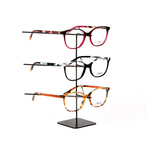 [FL4T-20-R05] Support sur pied - 20cm de haut - Noir pour trois lunettes