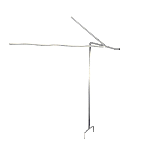 [FL5-15-I] support de verres de vitrine avec système de piqûre - hauteur 15cm
