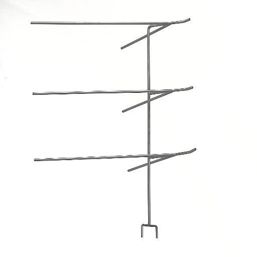 [FL5T-20-I] Holder for 3 glasses - perforation system - H=200mm - matt stainless steel